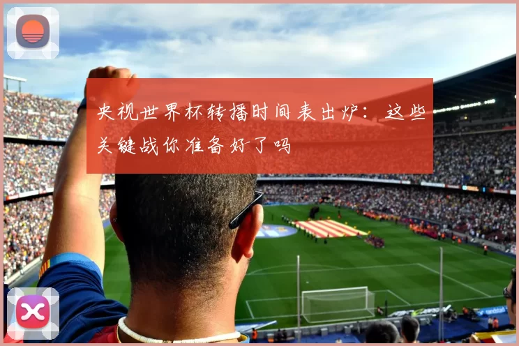 央视世界杯转播时间表出炉：这些关键战你准备好了吗
