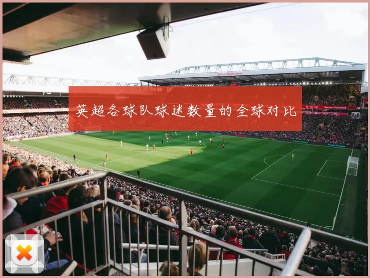 英超各球队球迷数量的全球对比